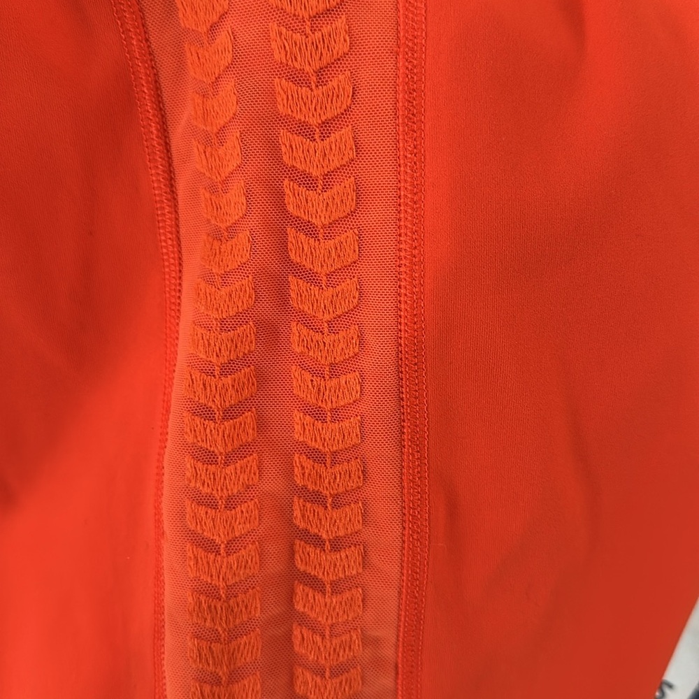 🆕 Free People Desert Renegade Leggings In Mandarin Red - Picture 4 of 6